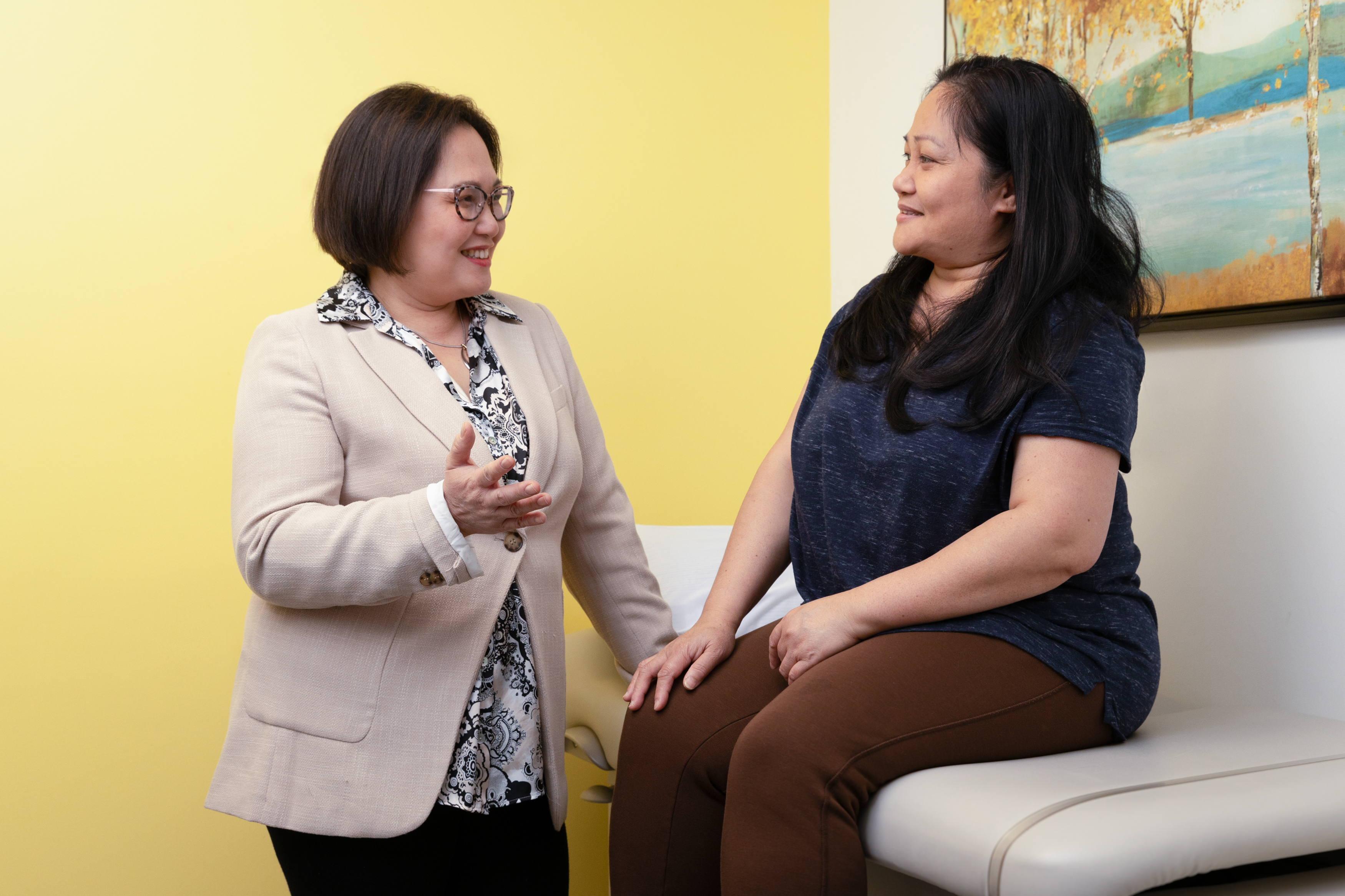 Dr. Carol Ng with Patient